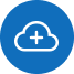 cloud plus sign icon